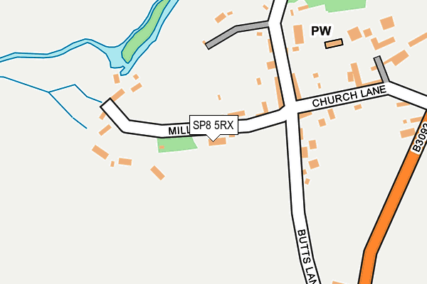 SP8 5RX map - OS OpenMap – Local (Ordnance Survey)