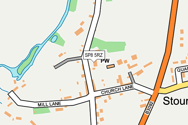 SP8 5RZ map - OS OpenMap – Local (Ordnance Survey)