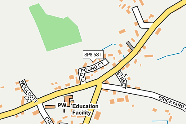 SP8 5ST map - OS OpenMap – Local (Ordnance Survey)