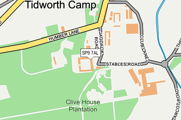 SP9 7AL map - OS OpenMap – Local (Ordnance Survey)