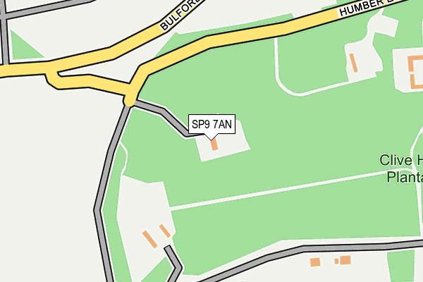 SP9 7AN map - OS OpenMap – Local (Ordnance Survey)