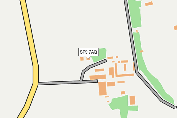 SP9 7AQ map - OS OpenMap – Local (Ordnance Survey)