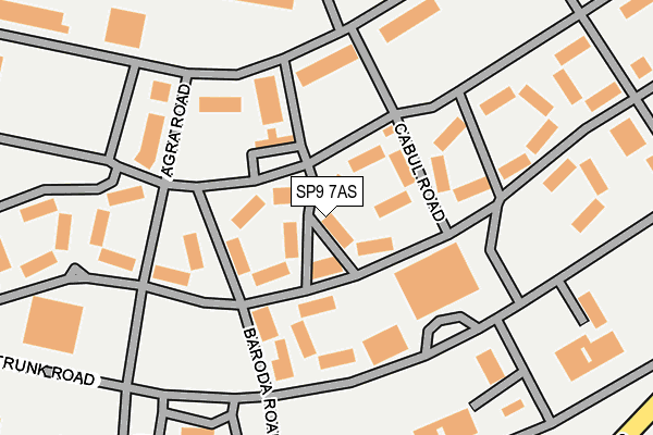 SP9 7AS map - OS OpenMap – Local (Ordnance Survey)