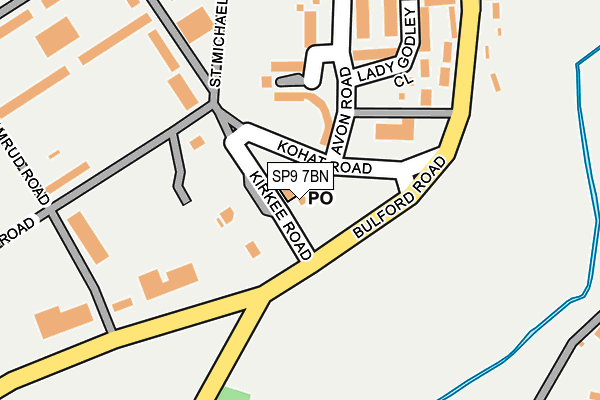 SP9 7BN map - OS OpenMap – Local (Ordnance Survey)