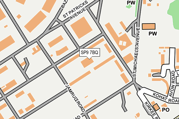 SP9 7BQ map - OS OpenMap – Local (Ordnance Survey)