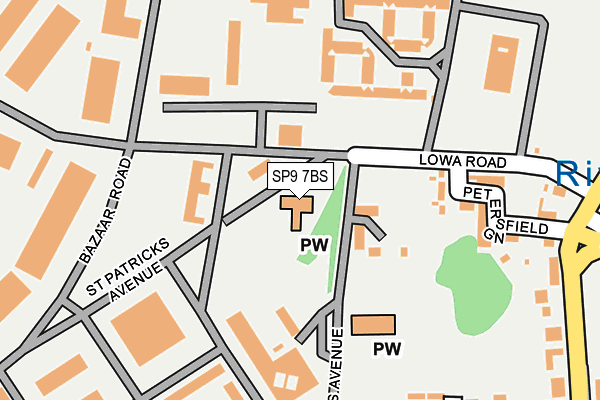 SP9 7BS map - OS OpenMap – Local (Ordnance Survey)