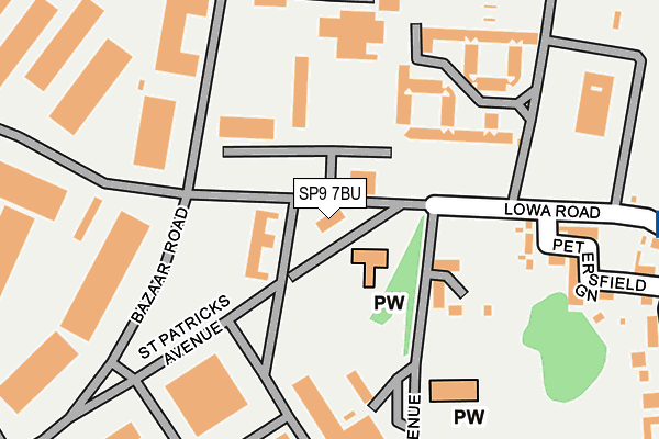 SP9 7BU map - OS OpenMap – Local (Ordnance Survey)