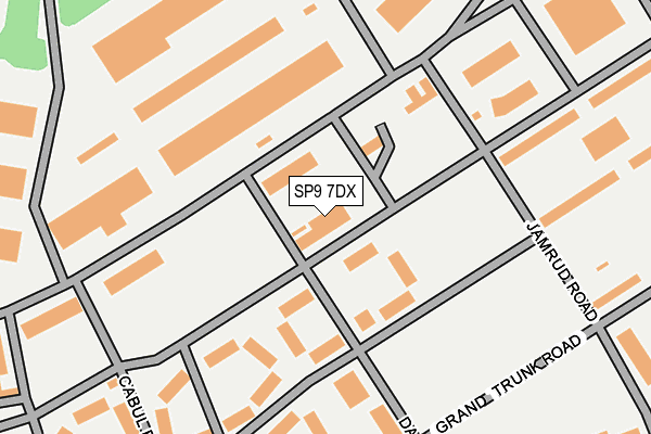 SP9 7DX map - OS OpenMap – Local (Ordnance Survey)