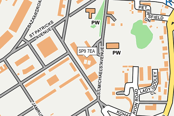 SP9 7EA map - OS OpenMap – Local (Ordnance Survey)