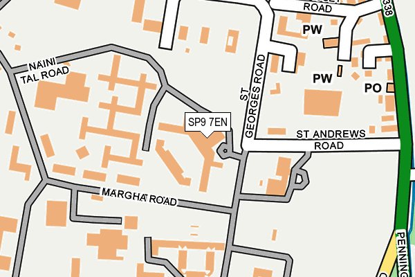 SP9 7EN map - OS OpenMap – Local (Ordnance Survey)