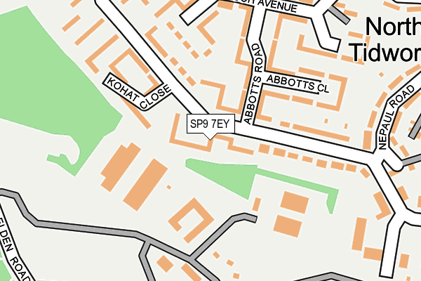 SP9 7EY map - OS OpenMap – Local (Ordnance Survey)