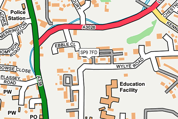 SP9 7FD map - OS OpenMap – Local (Ordnance Survey)