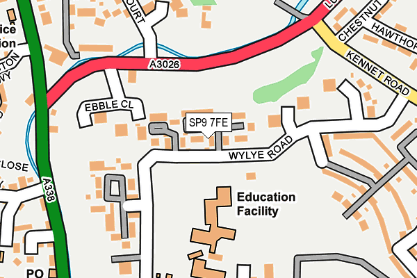 SP9 7FE map - OS OpenMap – Local (Ordnance Survey)