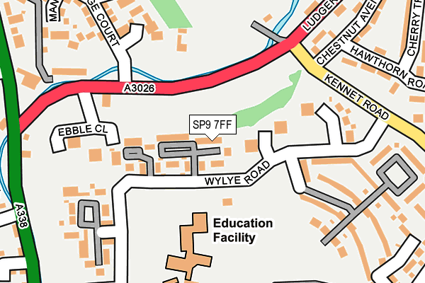 SP9 7FF map - OS OpenMap – Local (Ordnance Survey)