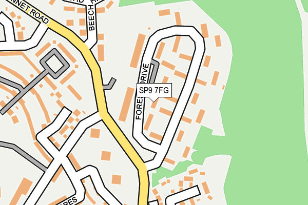 SP9 7FG map - OS OpenMap – Local (Ordnance Survey)