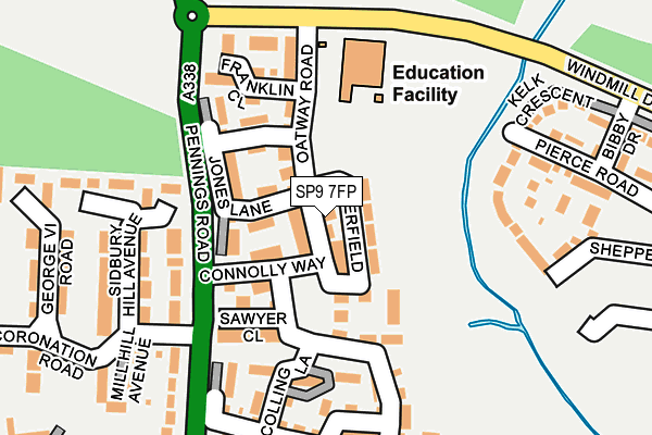 SP9 7FP map - OS OpenMap – Local (Ordnance Survey)