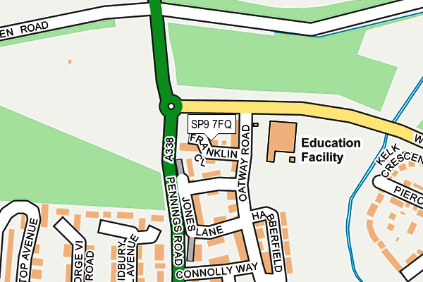 SP9 7FQ map - OS OpenMap – Local (Ordnance Survey)