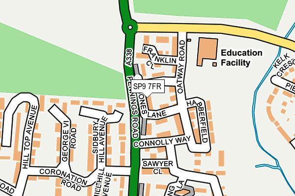 SP9 7FR map - OS OpenMap – Local (Ordnance Survey)