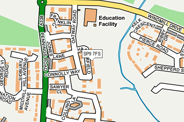 SP9 7FS map - OS OpenMap – Local (Ordnance Survey)