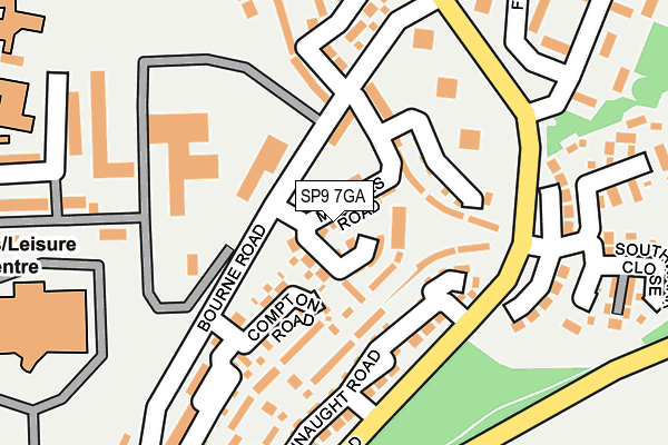 SP9 7GA map - OS OpenMap – Local (Ordnance Survey)