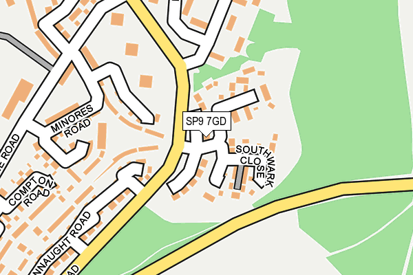 SP9 7GD map - OS OpenMap – Local (Ordnance Survey)