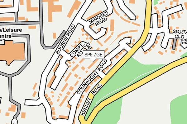 SP9 7GE map - OS OpenMap – Local (Ordnance Survey)