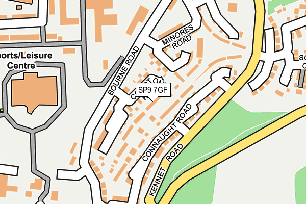 SP9 7GF map - OS OpenMap – Local (Ordnance Survey)