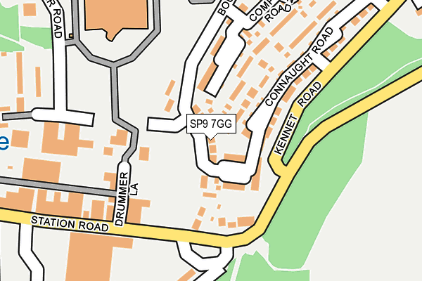 SP9 7GG map - OS OpenMap – Local (Ordnance Survey)