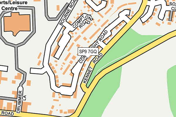 SP9 7GQ map - OS OpenMap – Local (Ordnance Survey)