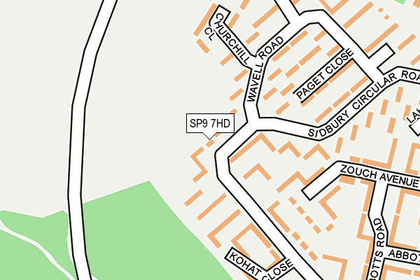 SP9 7HD map - OS OpenMap – Local (Ordnance Survey)