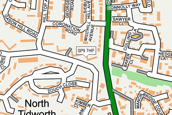 SP9 7HP map - OS OpenMap – Local (Ordnance Survey)