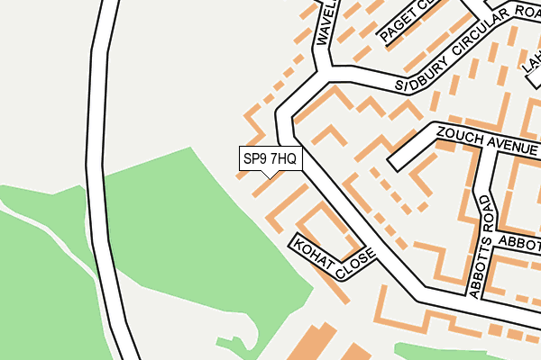 SP9 7HQ map - OS OpenMap – Local (Ordnance Survey)