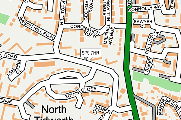 SP9 7HR map - OS OpenMap – Local (Ordnance Survey)