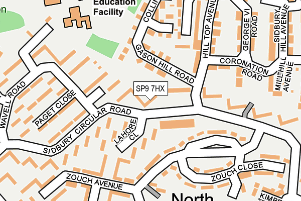 SP9 7HX map - OS OpenMap – Local (Ordnance Survey)