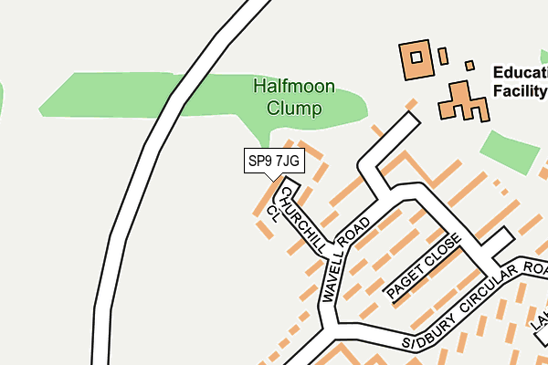 SP9 7JG map - OS OpenMap – Local (Ordnance Survey)