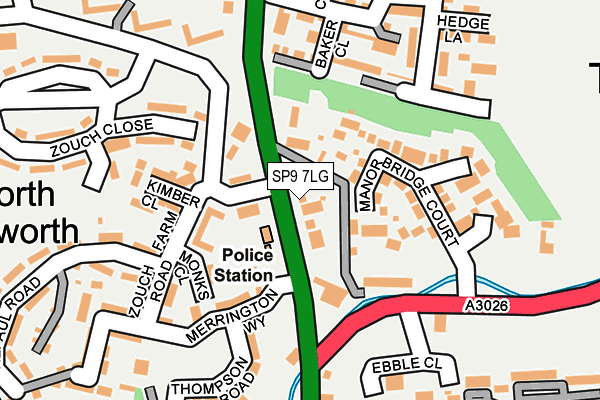 SP9 7LG map - OS OpenMap – Local (Ordnance Survey)