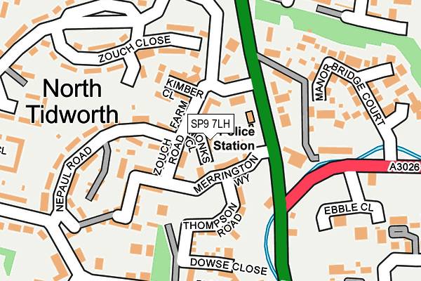 SP9 7LH map - OS OpenMap – Local (Ordnance Survey)