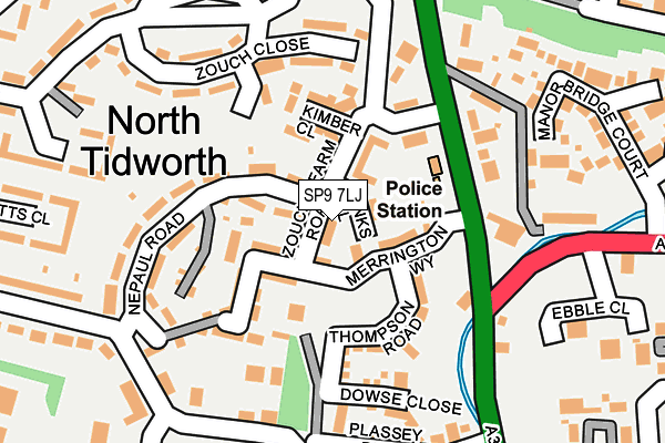 SP9 7LJ map - OS OpenMap – Local (Ordnance Survey)