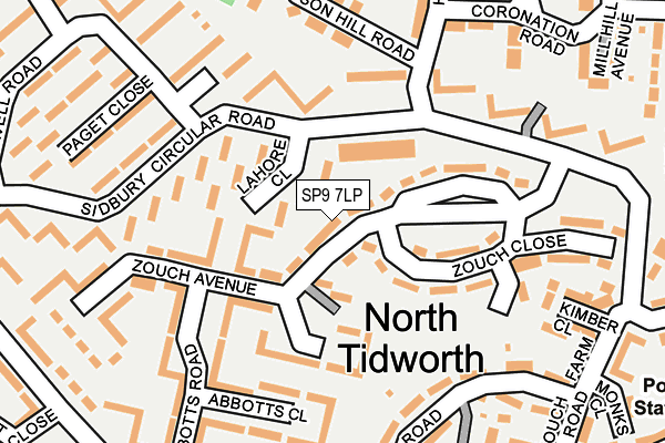 SP9 7LP map - OS OpenMap – Local (Ordnance Survey)