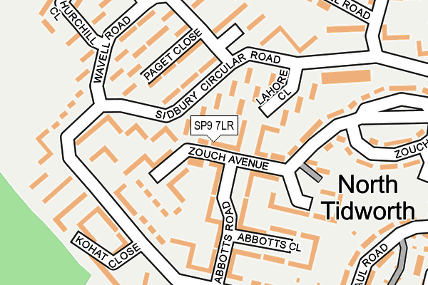 SP9 7LR map - OS OpenMap – Local (Ordnance Survey)