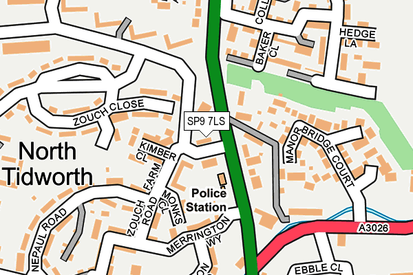 SP9 7LS map - OS OpenMap – Local (Ordnance Survey)