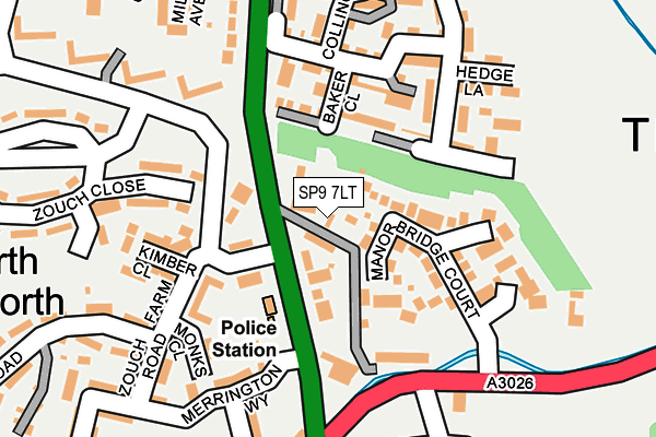 SP9 7LT map - OS OpenMap – Local (Ordnance Survey)