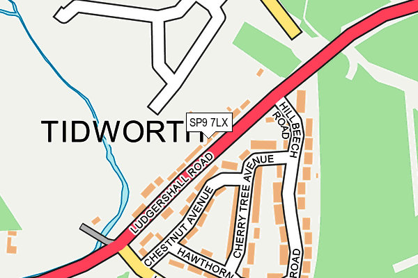 SP9 7LX map - OS OpenMap – Local (Ordnance Survey)