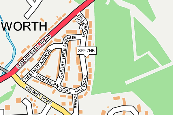 SP9 7NB map - OS OpenMap – Local (Ordnance Survey)