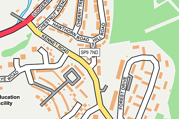 SP9 7ND map - OS OpenMap – Local (Ordnance Survey)