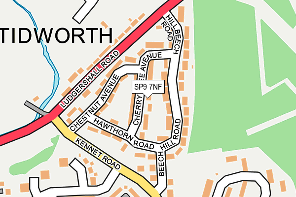 SP9 7NF map - OS OpenMap – Local (Ordnance Survey)