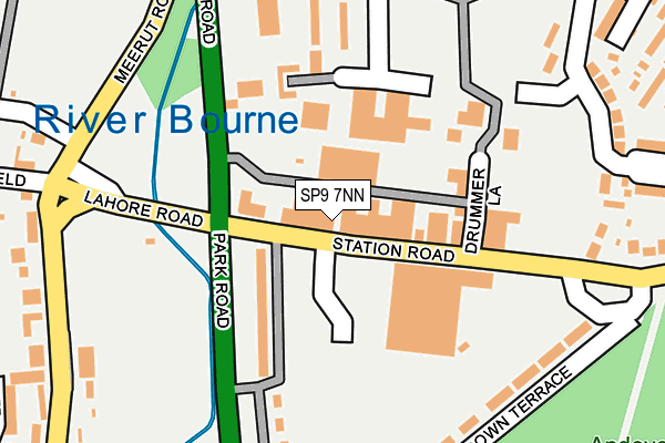 SP9 7NN map - OS OpenMap – Local (Ordnance Survey)