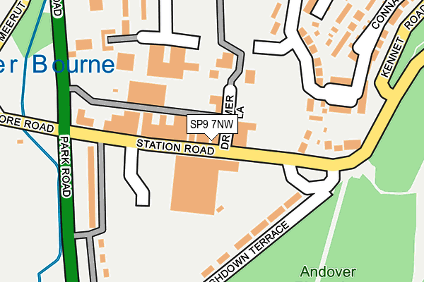 SP9 7NW map - OS OpenMap – Local (Ordnance Survey)