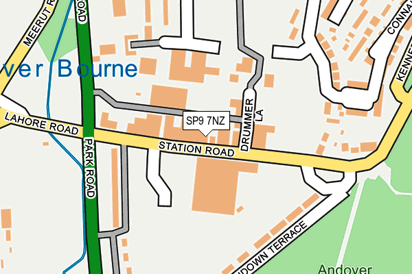 SP9 7NZ map - OS OpenMap – Local (Ordnance Survey)