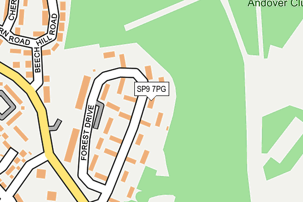 SP9 7PG map - OS OpenMap – Local (Ordnance Survey)